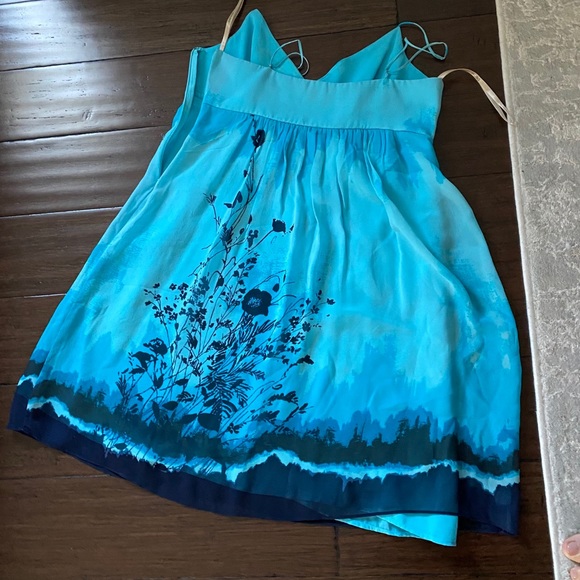 Blue Silk BCBG Dress - Picture 6 of 12